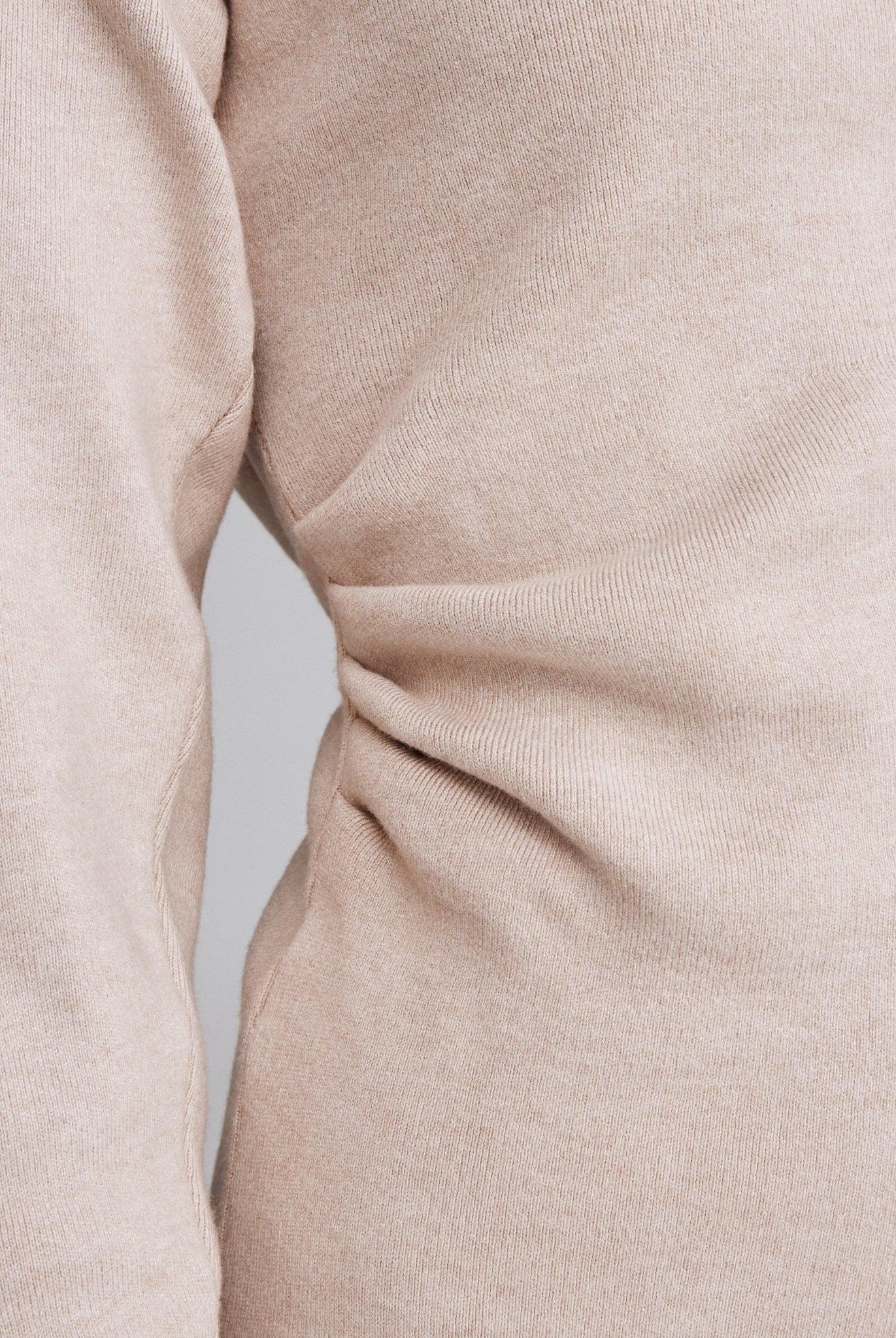 Asymmetric cut long sleeve Knitted top - shopaleena