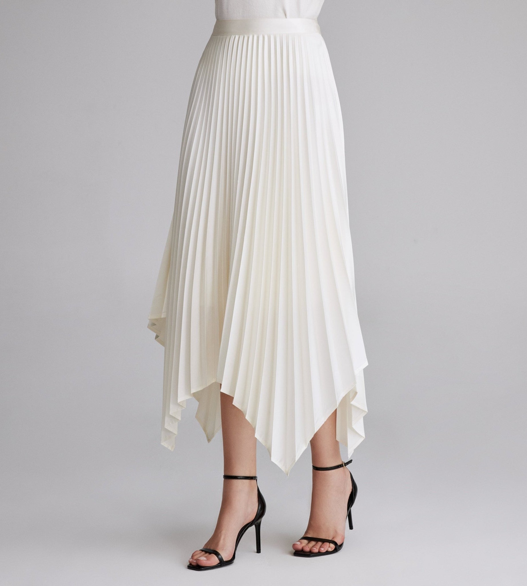Asymmetrical Pleated Skirt - shopaleena