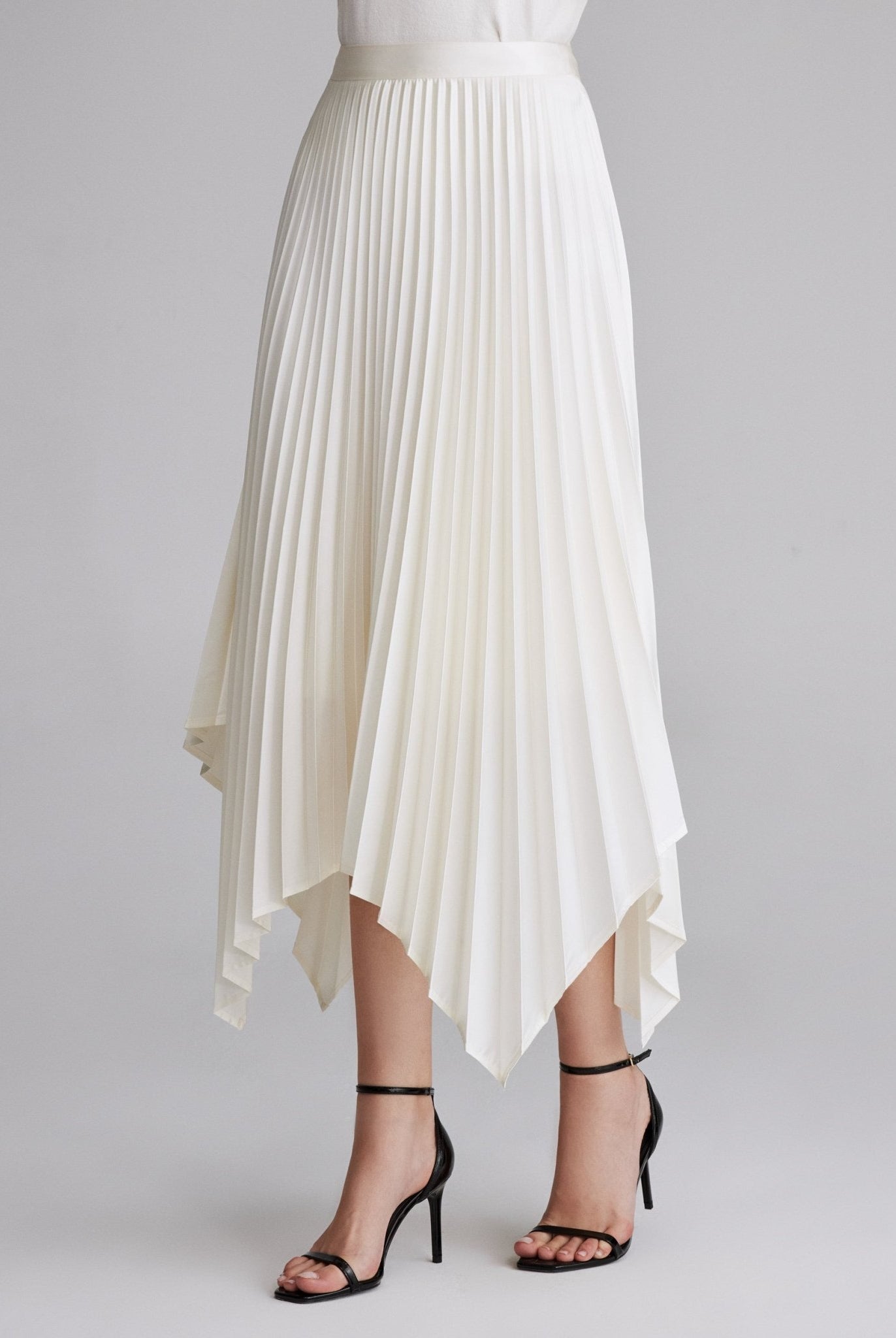 Asymmetrical Pleated Skirt - shopaleena