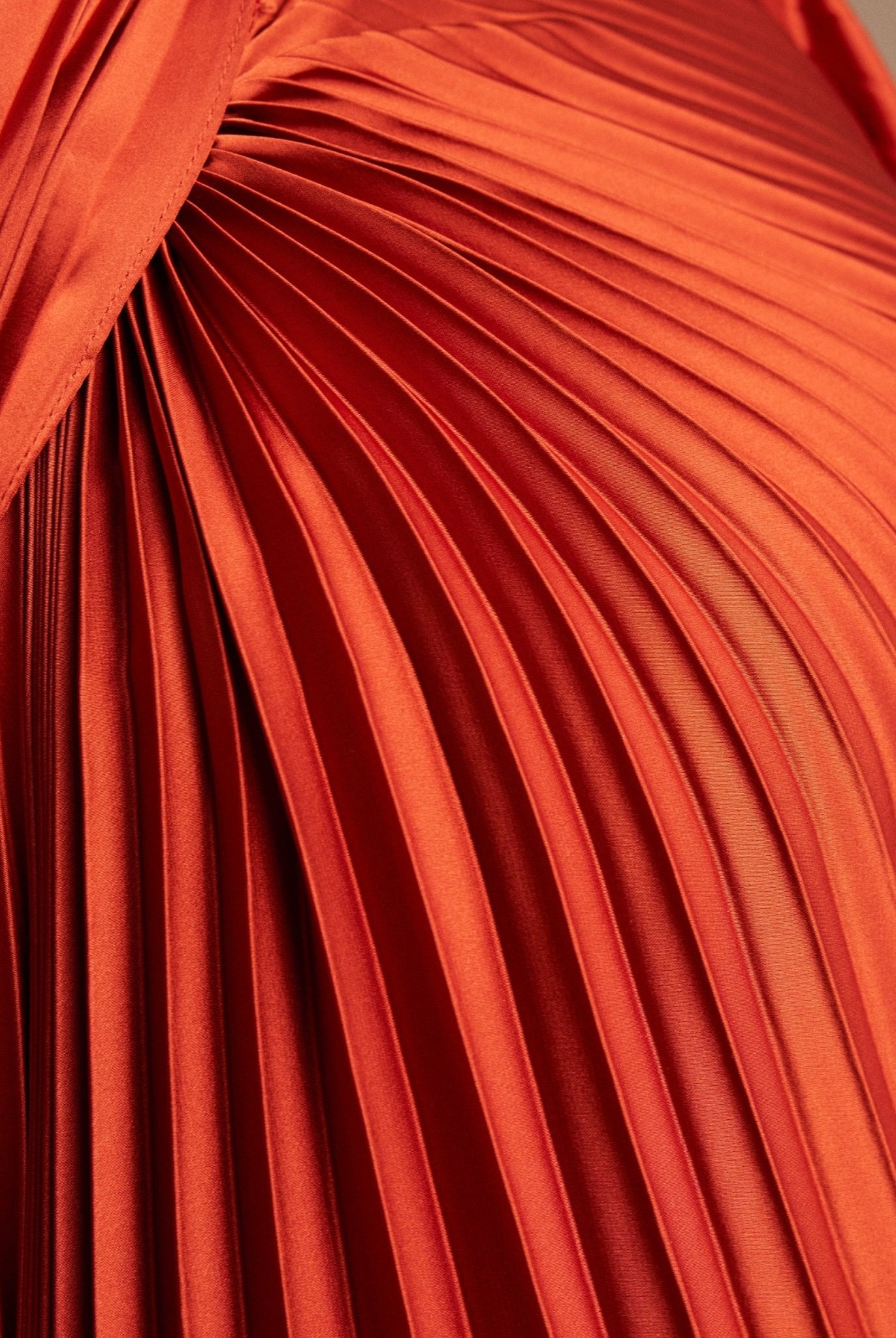 Cape Pleated Satin Midi Dress - shopaleena