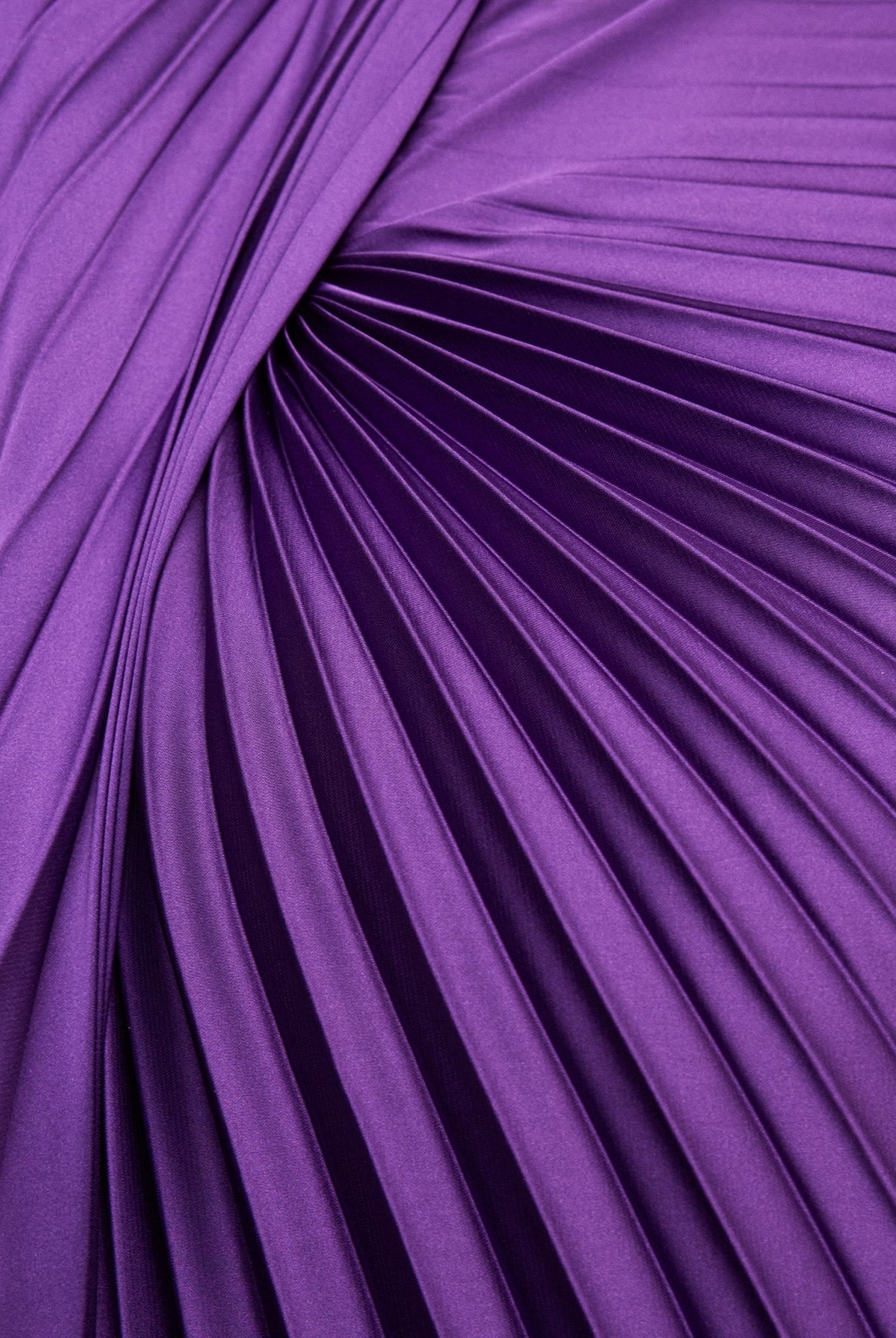 Cape Pleated Satin Midi Dress - shopaleena