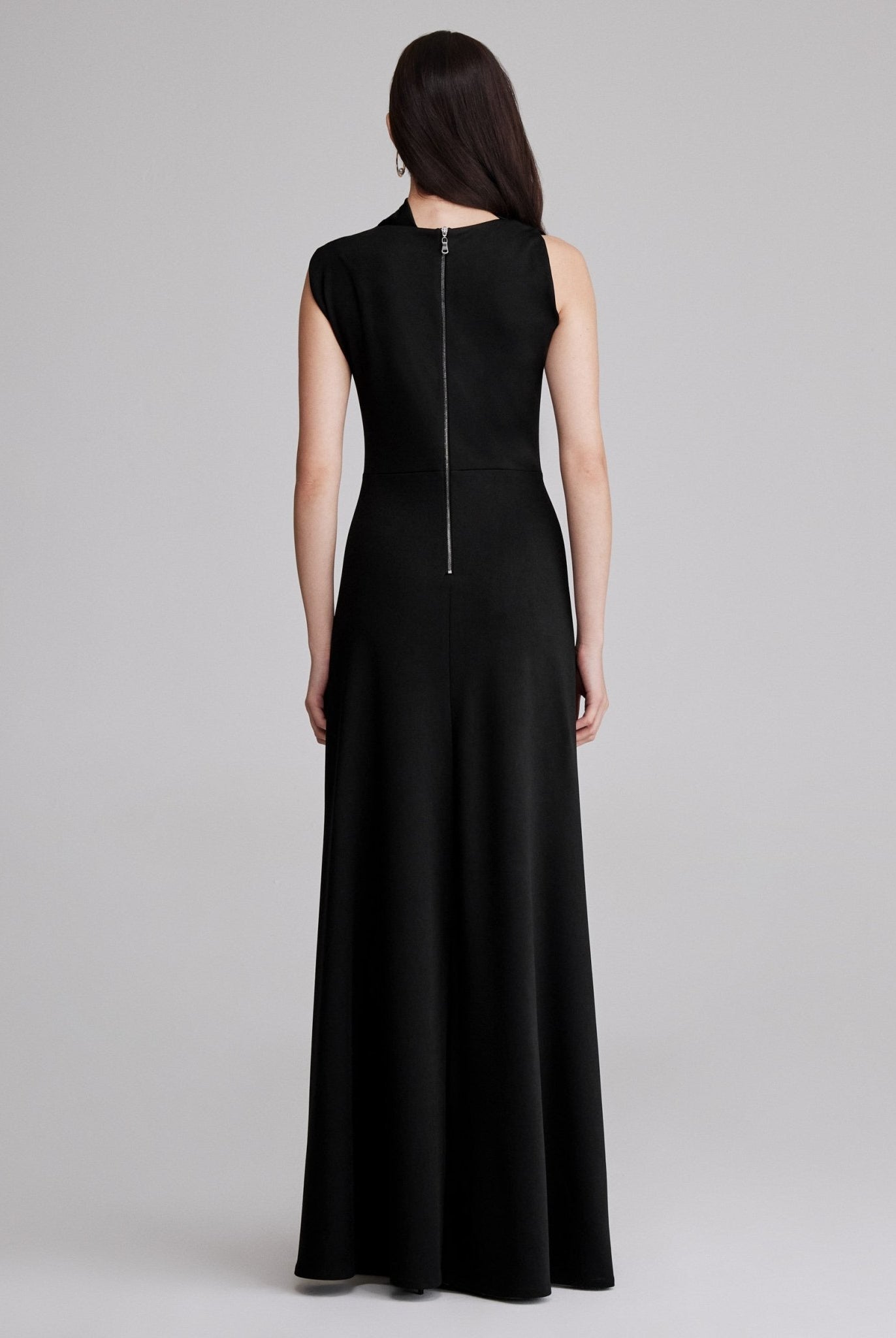 Draped Jersey Maxi Dress - shopaleena