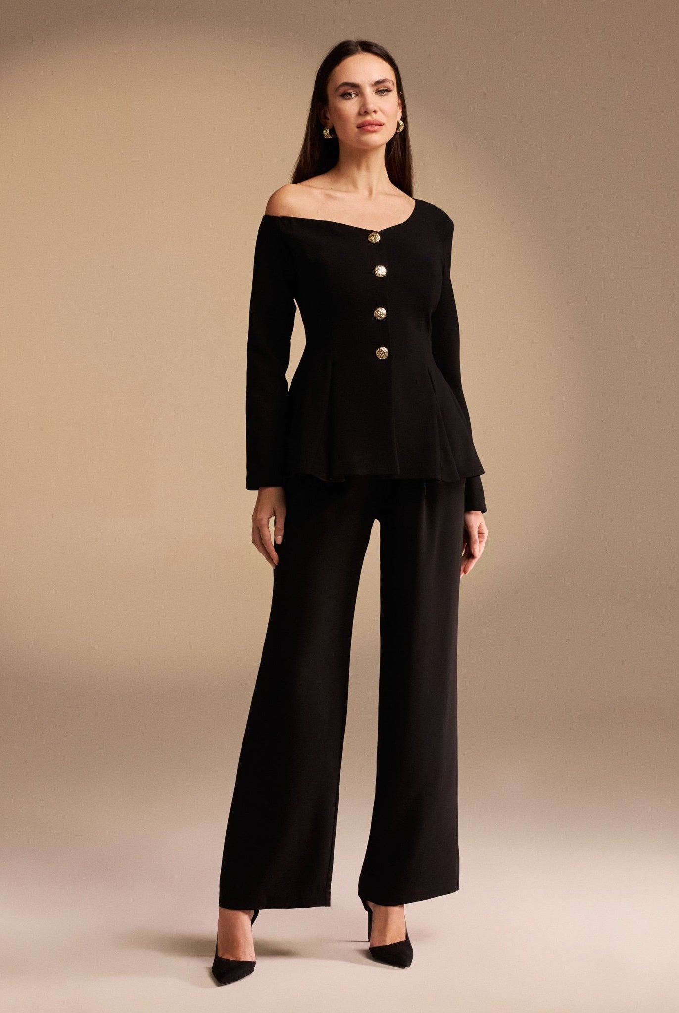 Dropped Shoulder Blazer - shopaleena