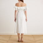 Frill Off Shoulder Midi Dress - shopaleena