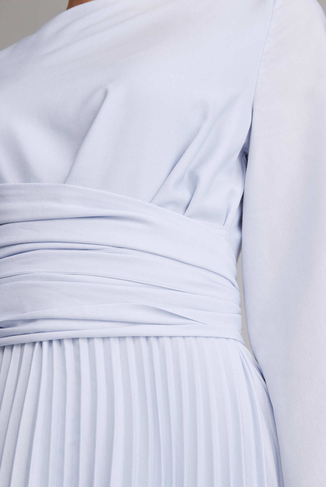 Long Sleeve Wrap Midi Dress - shopaleena