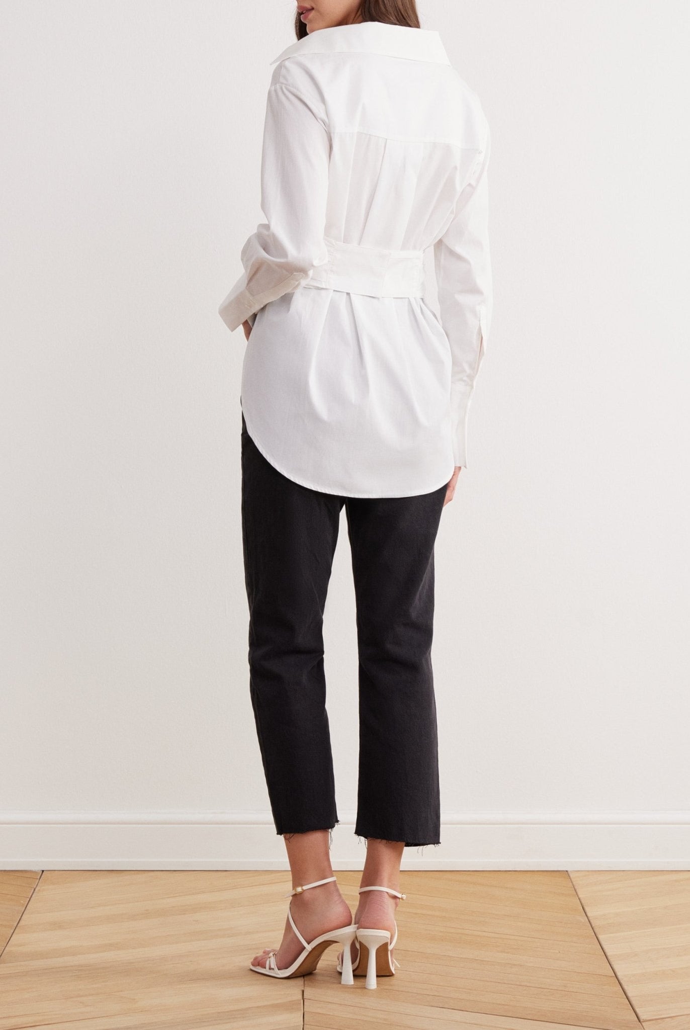 Long Sleeve Wrap Shirt - shopaleena