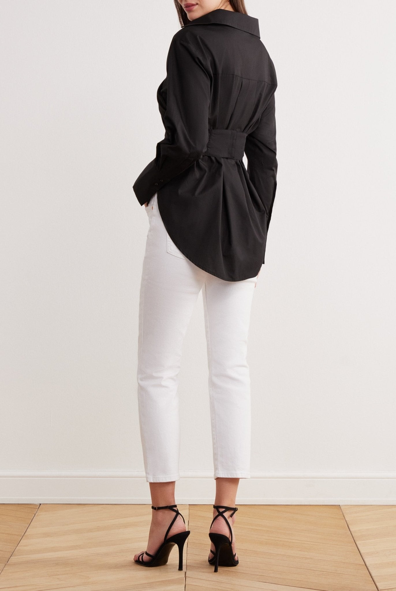 Long Sleeve Wrap Shirt - shopaleena