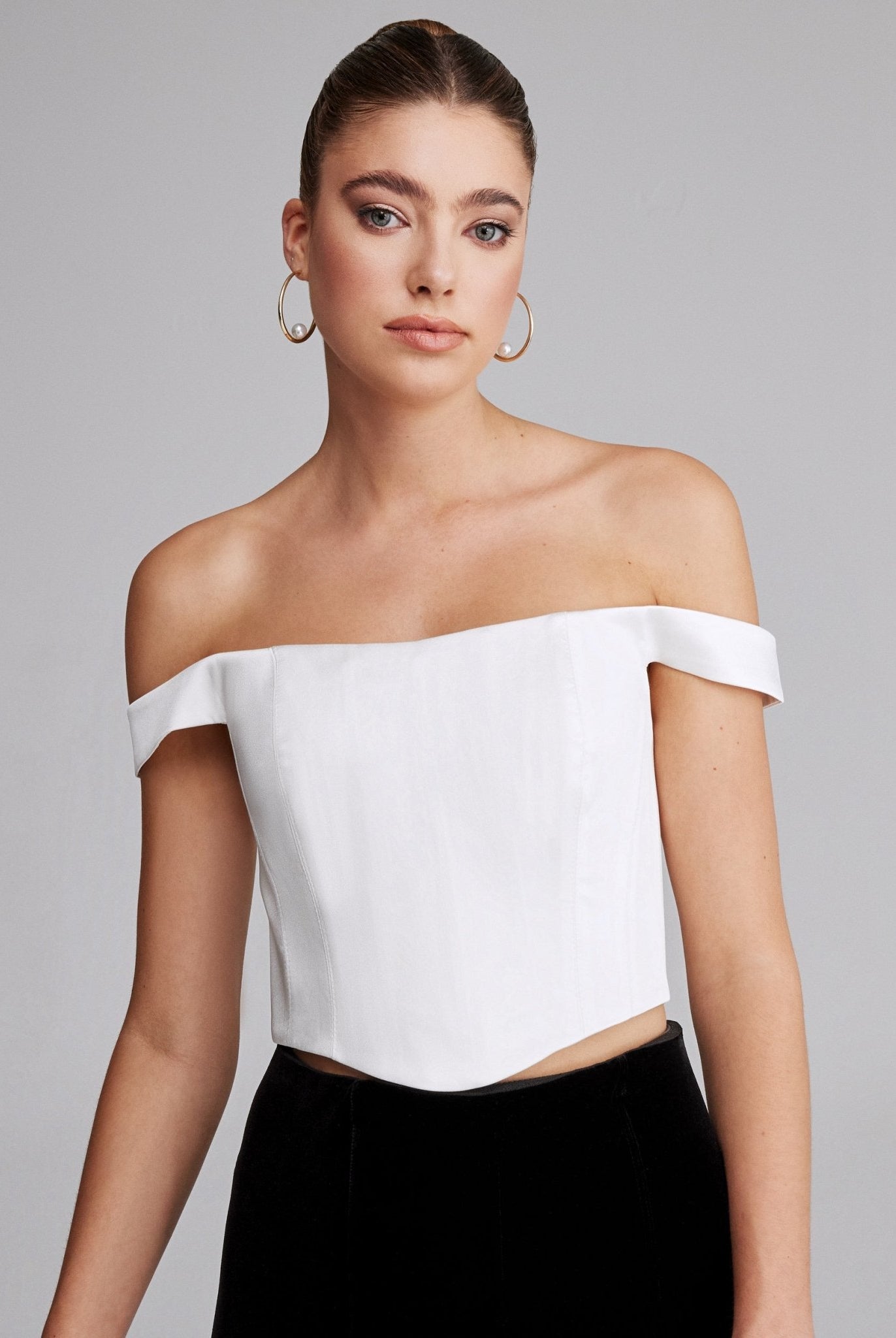 Off Shoulder Corset Top - shopaleena