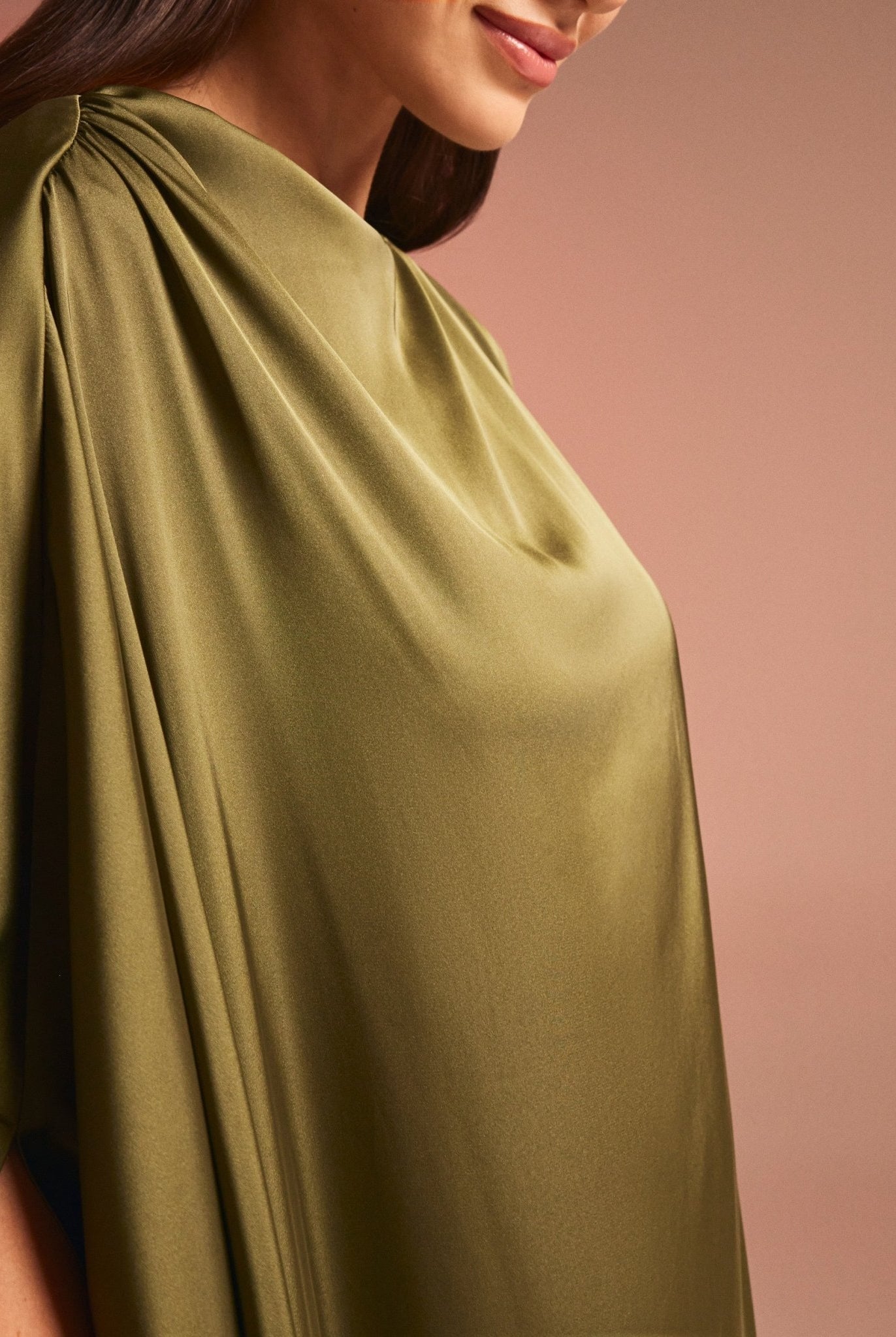 Silky Satin Maxi Kaftan - shopaleena