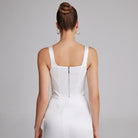 Square Neck Corset Top - shopaleena