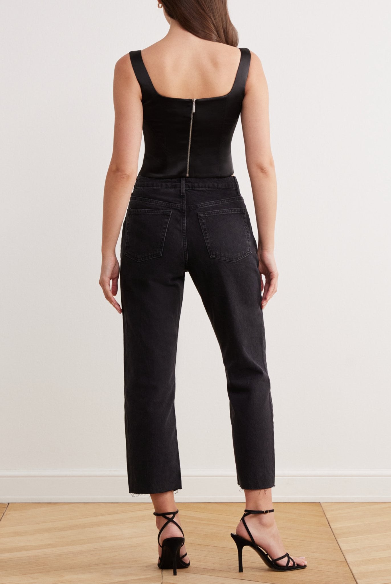 Square Neck Corset Top - shopaleena