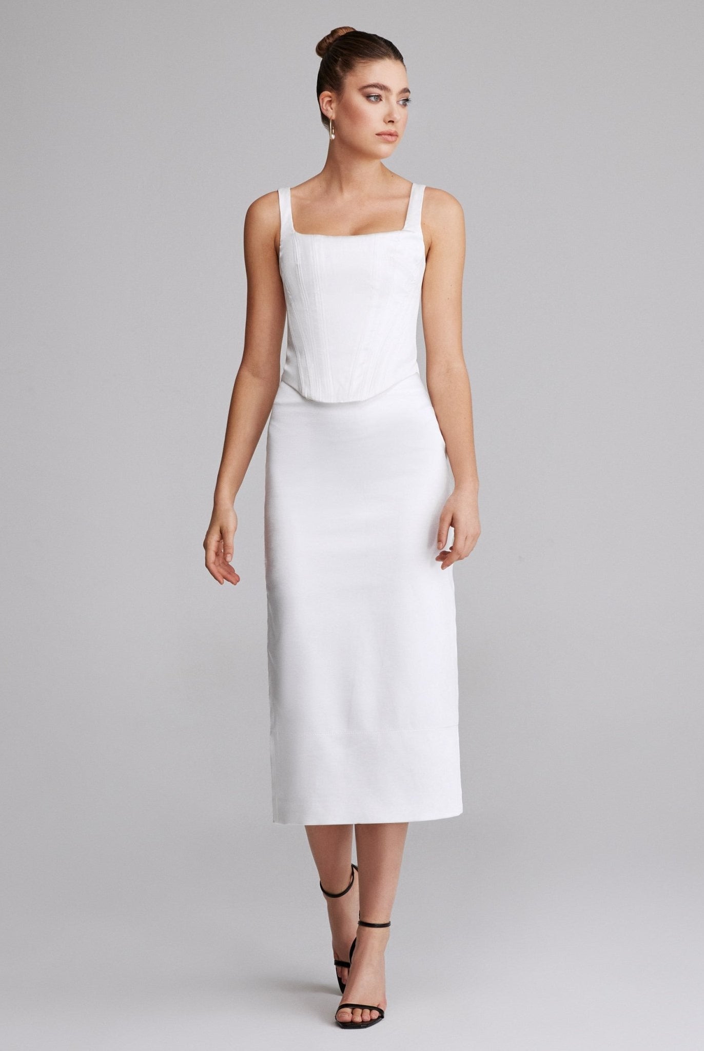 Square Neck Corset Top - shopaleena