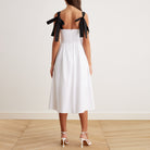 Tie Shoulder Backless Cami Midi Dress - shopaleena