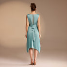 Wrap Sleeveless Midi Dress - shopaleena