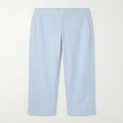 100% Cotton Light Blue Wide Leg Pants For Kids - shopaleena