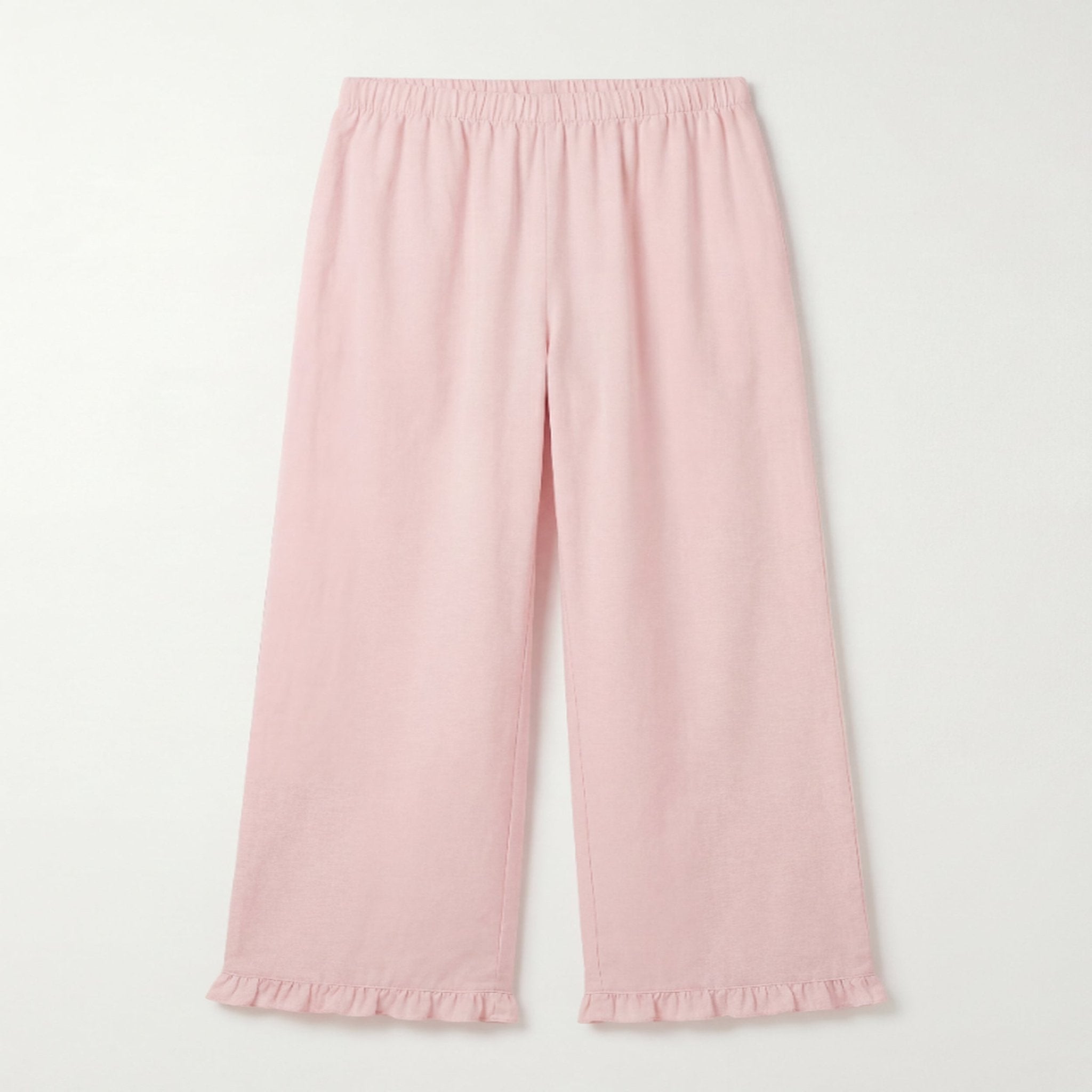 100% Cotton Pink Ruffle Pants For Kids - shopaleena