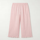 100% Cotton Pink Ruffle Pants For Kids - shopaleena