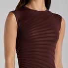 Asymmetric Knit Midi Dress - shopaleena