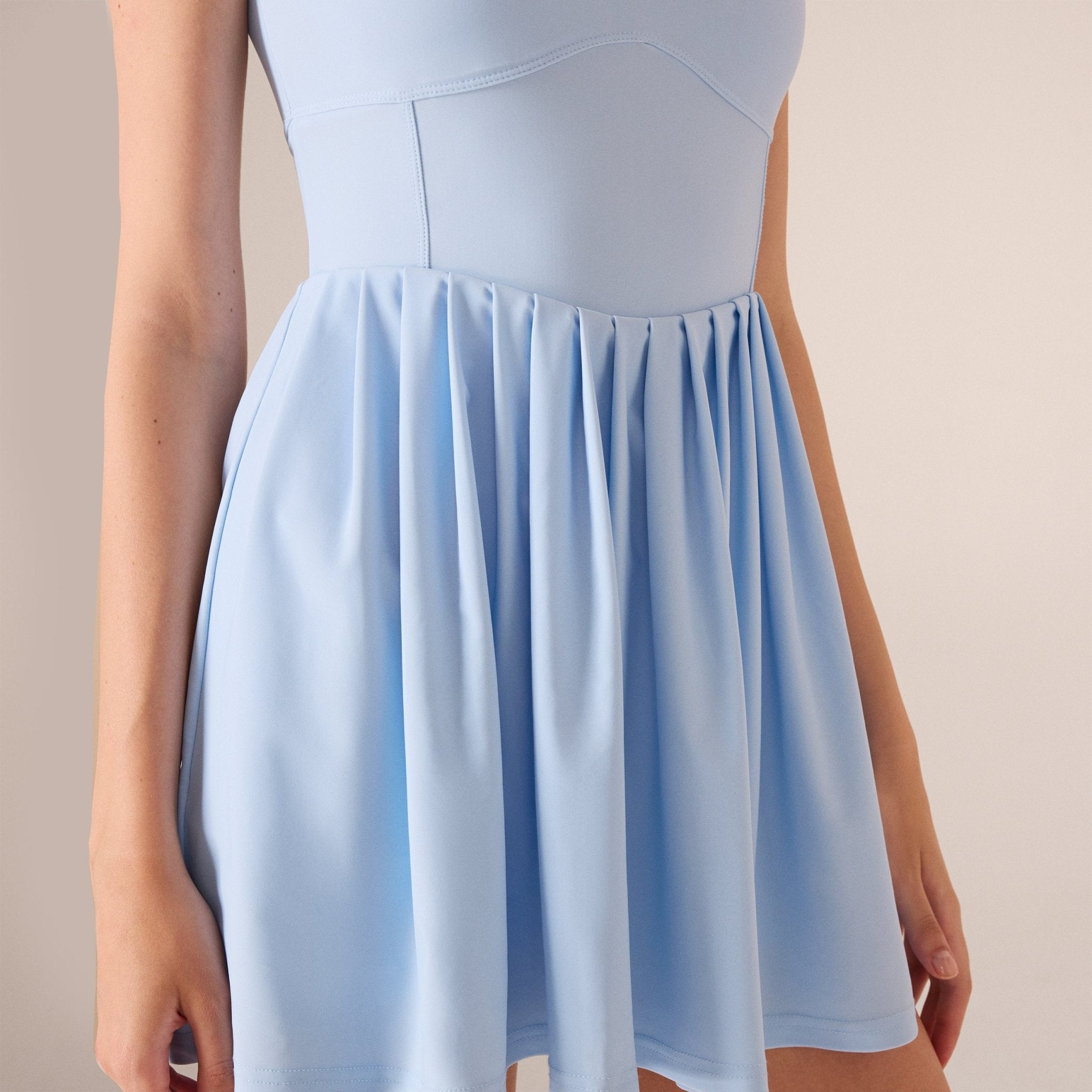 Baby Blue Swim Dress - shopaleena