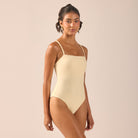 Back Braided-Strap One Piece Swimsuit - shopaleena
