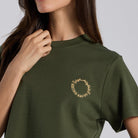 Being Saudi Embroidered Cotton T-shirt - shopaleena