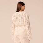 Bell Sleeve Crochet Cardigan - shopaleena