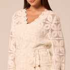 Bell Sleeve Crochet Cardigan - shopaleena