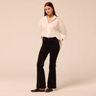 Black Flare Jeans - shopaleena