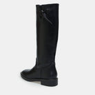 Black Leather Knee - High Boots - shopaleena