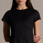 Black Linen Under Abaya Dress - shopaleena