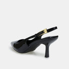 Black Patent Slingback Heels - shopaleena