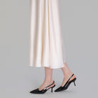 Black Patent Slingback Heels - shopaleena