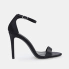 Black Satin High Heel Sandals - shopaleena