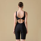 Black Square Neck One - Piece Swimsuit - shopaleena