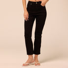 Black Straight Leg Jeans - shopaleena