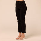 Black Straight Leg Jeans - shopaleena