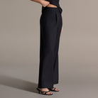 Black Straight Leg Trouser - shopaleena