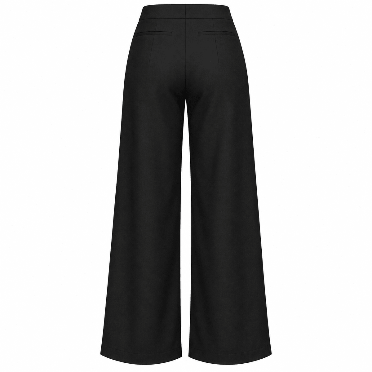 Black Straight Leg Trouser - shopaleena