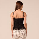 Black Sweetheart Neckline Poplin Top - shopaleena