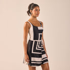 Black & White Swim Skirt - shopaleena