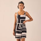Black & White Swim Skirt - shopaleena