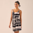 Black & White Swim Skirt - shopaleena
