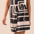 Black & White Swim Skirt - shopaleena