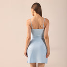 Blue Straight Swim Skirt - shopaleena