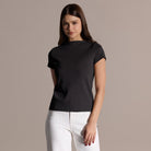 Boat Neck Fitted T-shirt - shopaleena