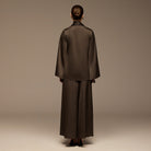 Brown Wide Leg Satin Pants - shopaleena