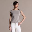 Cap Sleeve Fitted Top - shopaleena