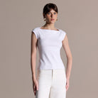 Cap Sleeve Fitted Top - shopaleena