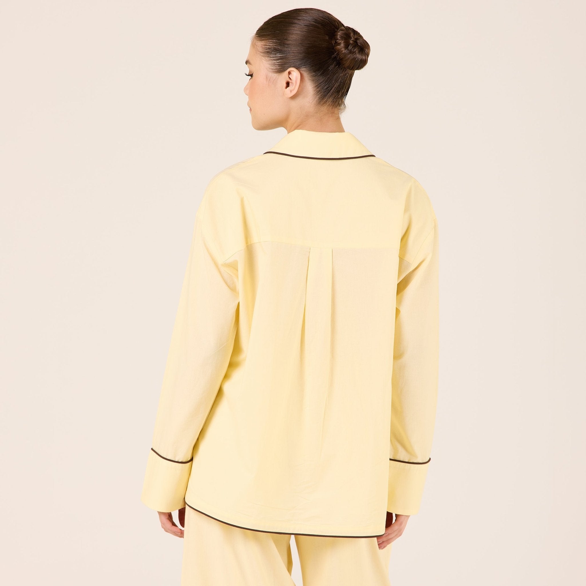 Cotton Shirt with Front Bows - shopaleena