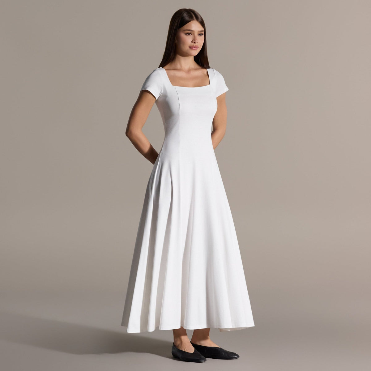 Cotton Under Abaya Dress - shopaleena